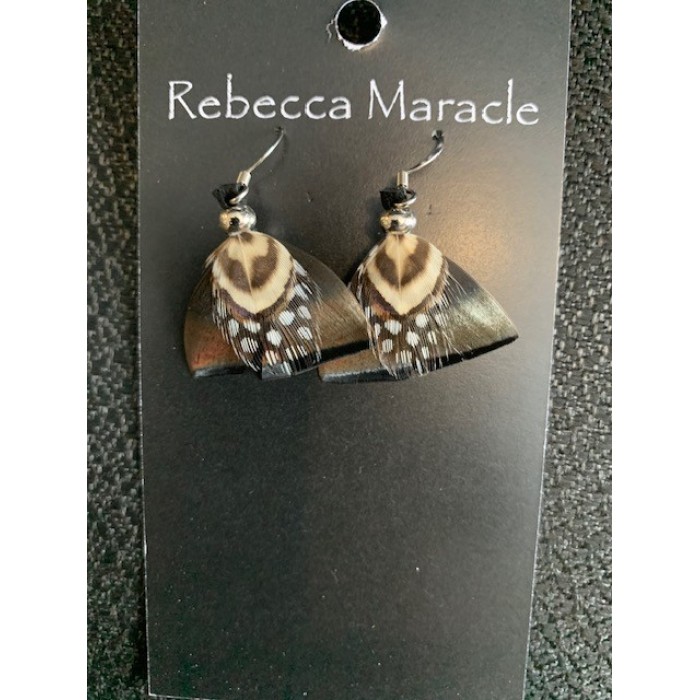 Boucles d'oreilles plumes de faisan Boucles d'oreilles plumes de faisan
