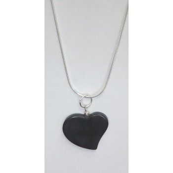 Heart baleen pendant 